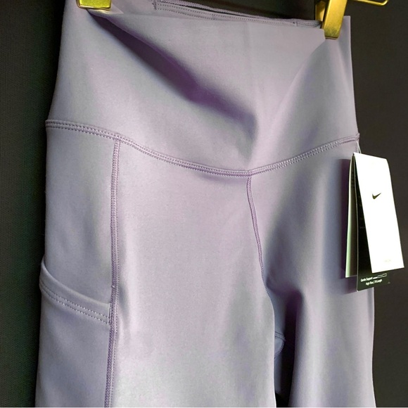 NIKE One — High Waisted 7/8 Leggings w/ Pockets SMALL Lilac Purple - NWT - Picture 5 of 14